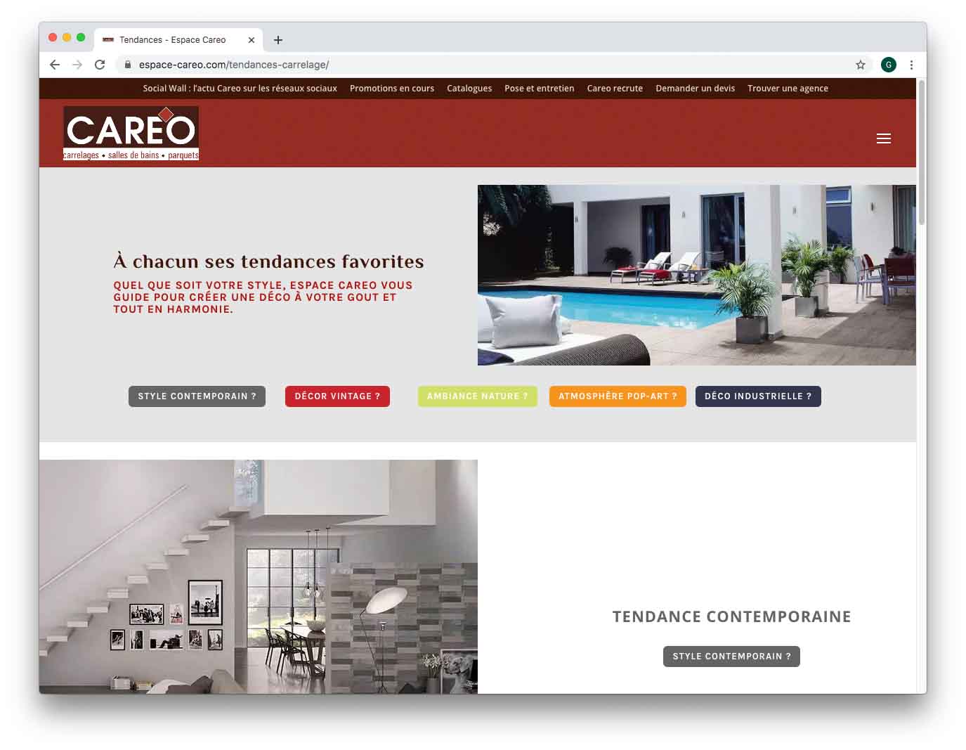 Careo - site internet