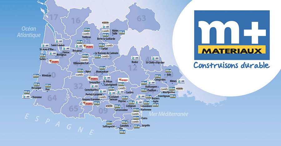 M+ Grande Carte réseau