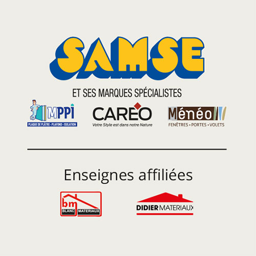 Samse et ses marques spécialistes