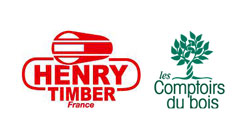 Logo Henry Timber	et Les Comptoirs du Bois