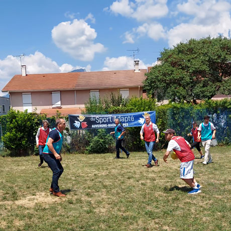 Match de Tchoukball organisé par la ligue de Sport Adapté AURA
