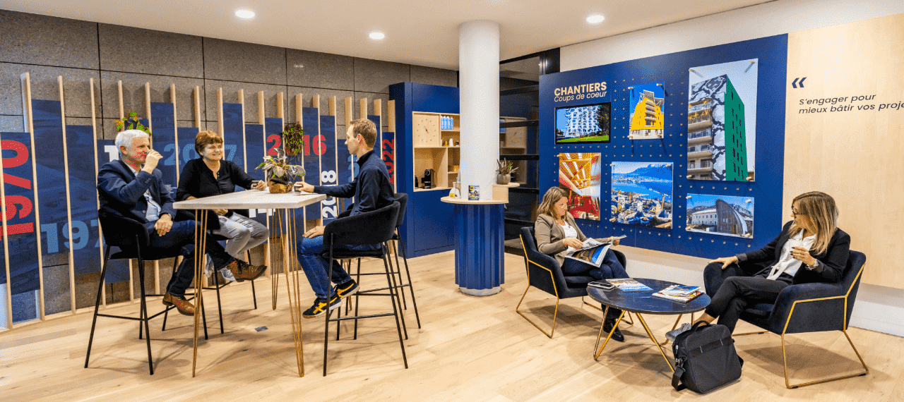 Espace café au siège du Groupe Samse 