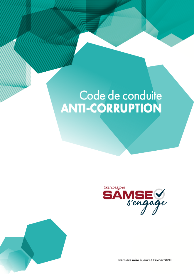 Couverture du Code de conduite Anti-Corruption du Groupe Samse